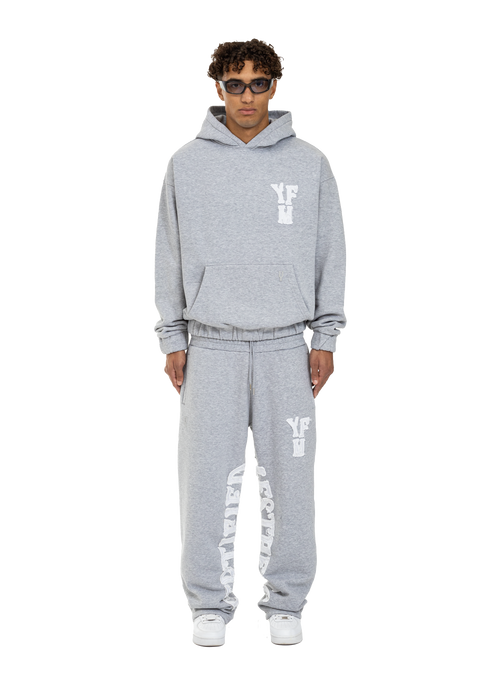 C/A HOODIE GREY MELANGE