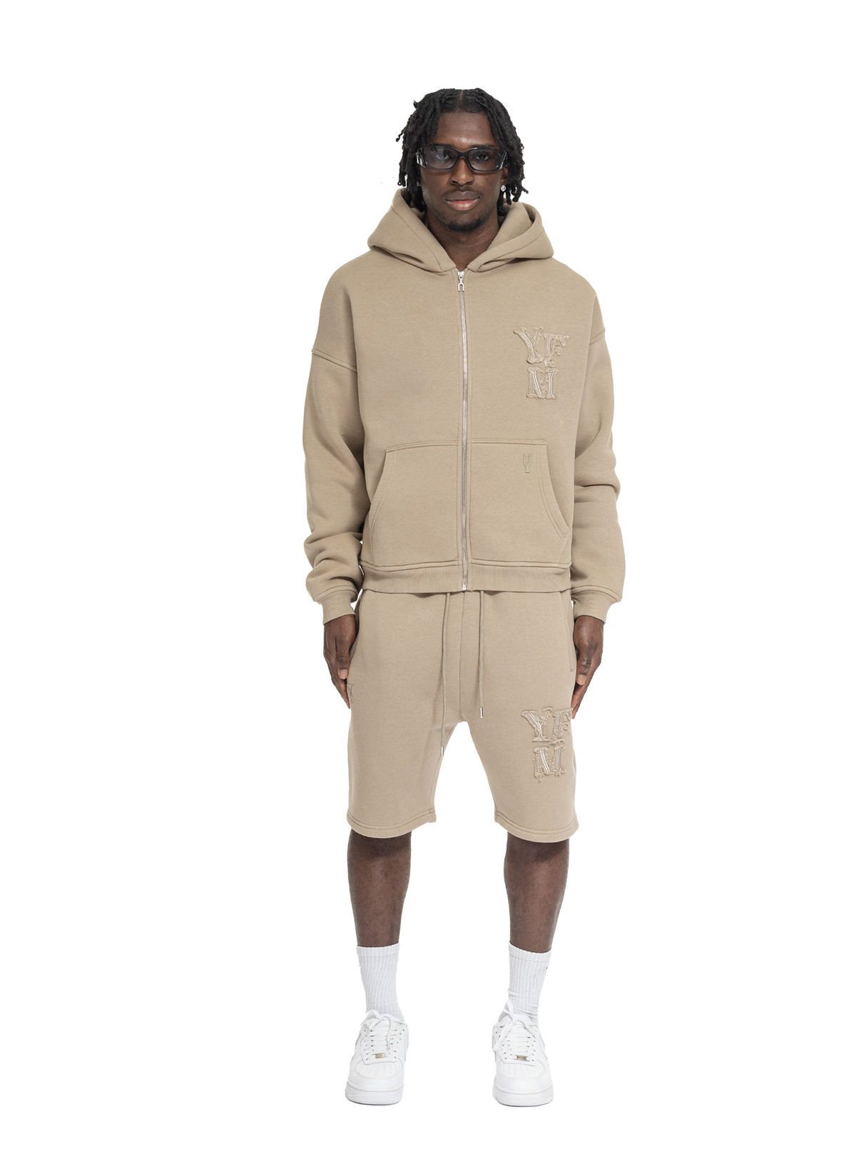 C/A ZIP-HOODIE DARK BEIGE