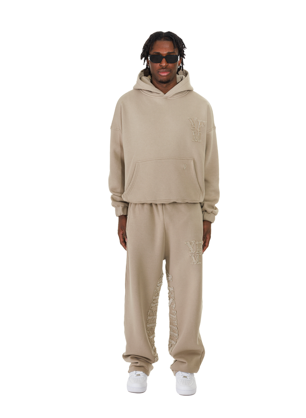 C/A HOODIE DARK BEIGE V2