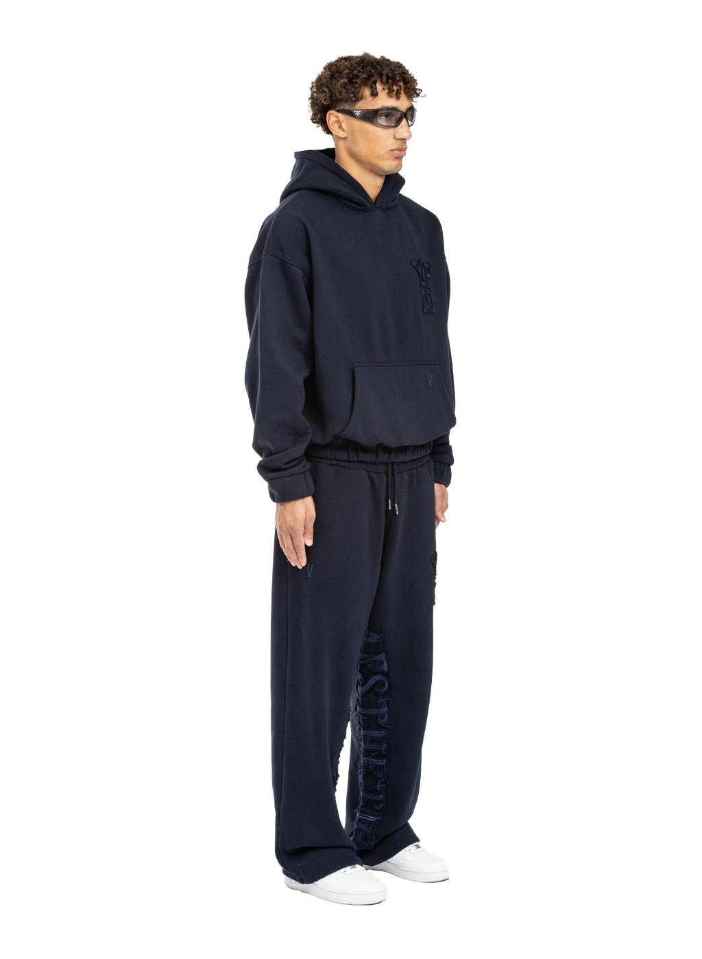 C/A HOODIE NAVY BLUE