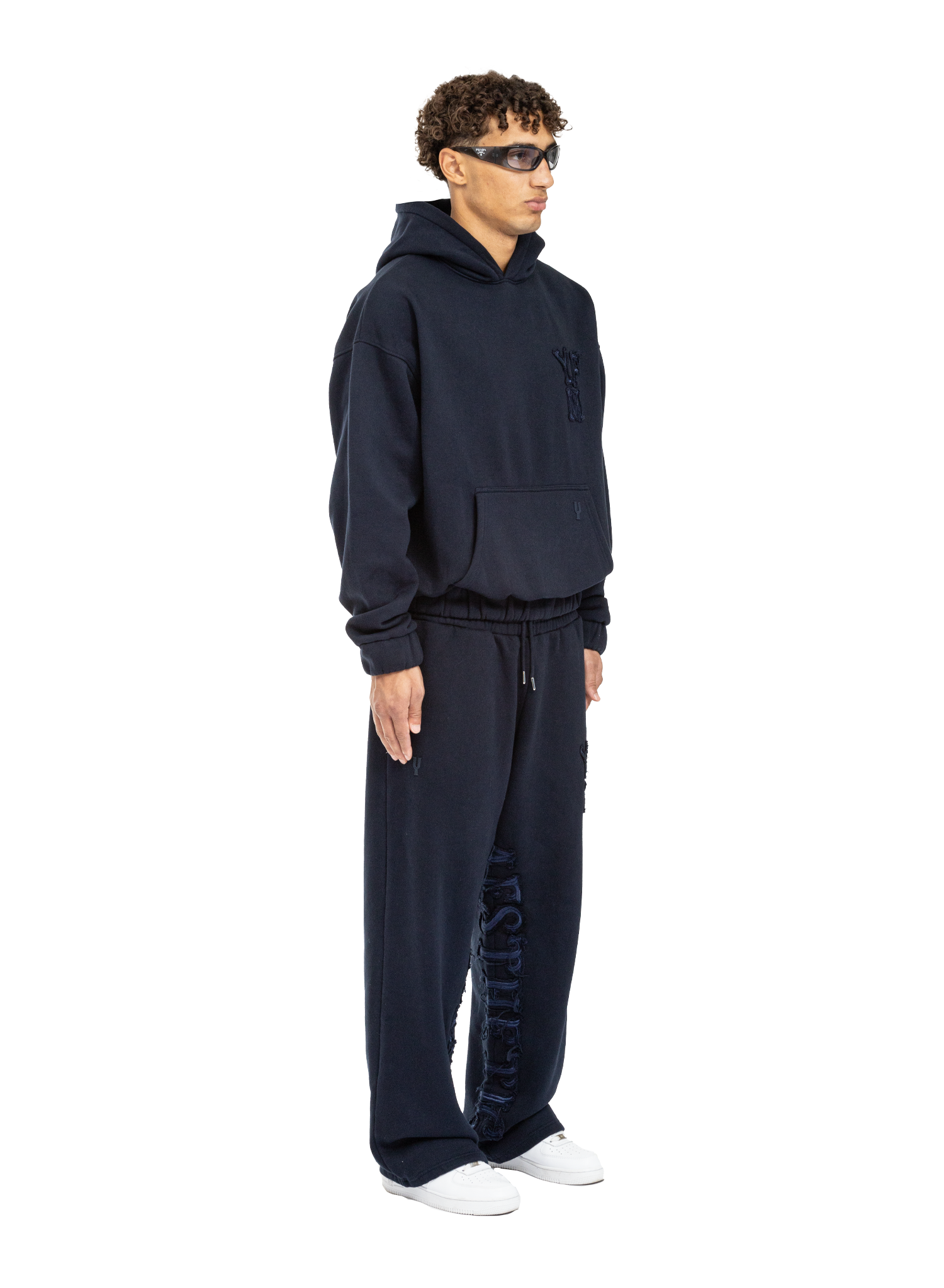 C/A HOODIE NAVY BLUE