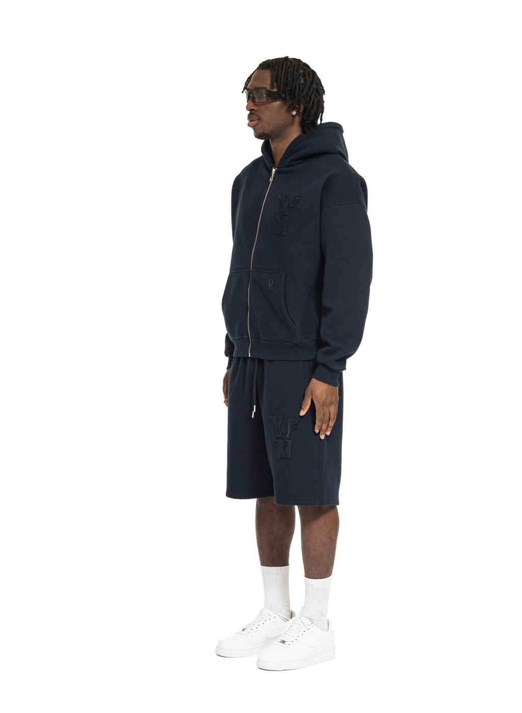 C/A ZIP-HOODIE NAVY BLUE