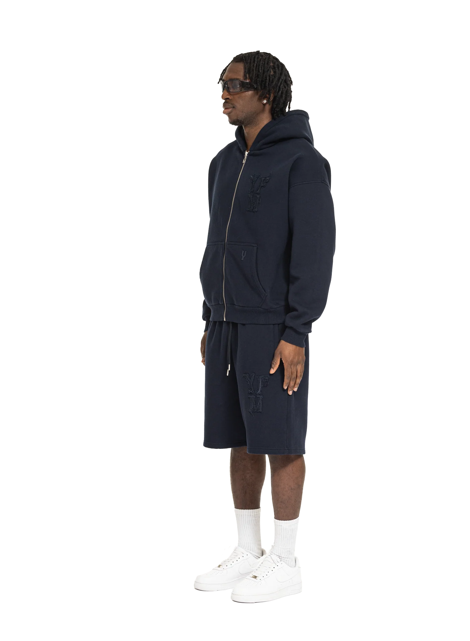 C/A ZIP-HOODIE NAVY BLUE