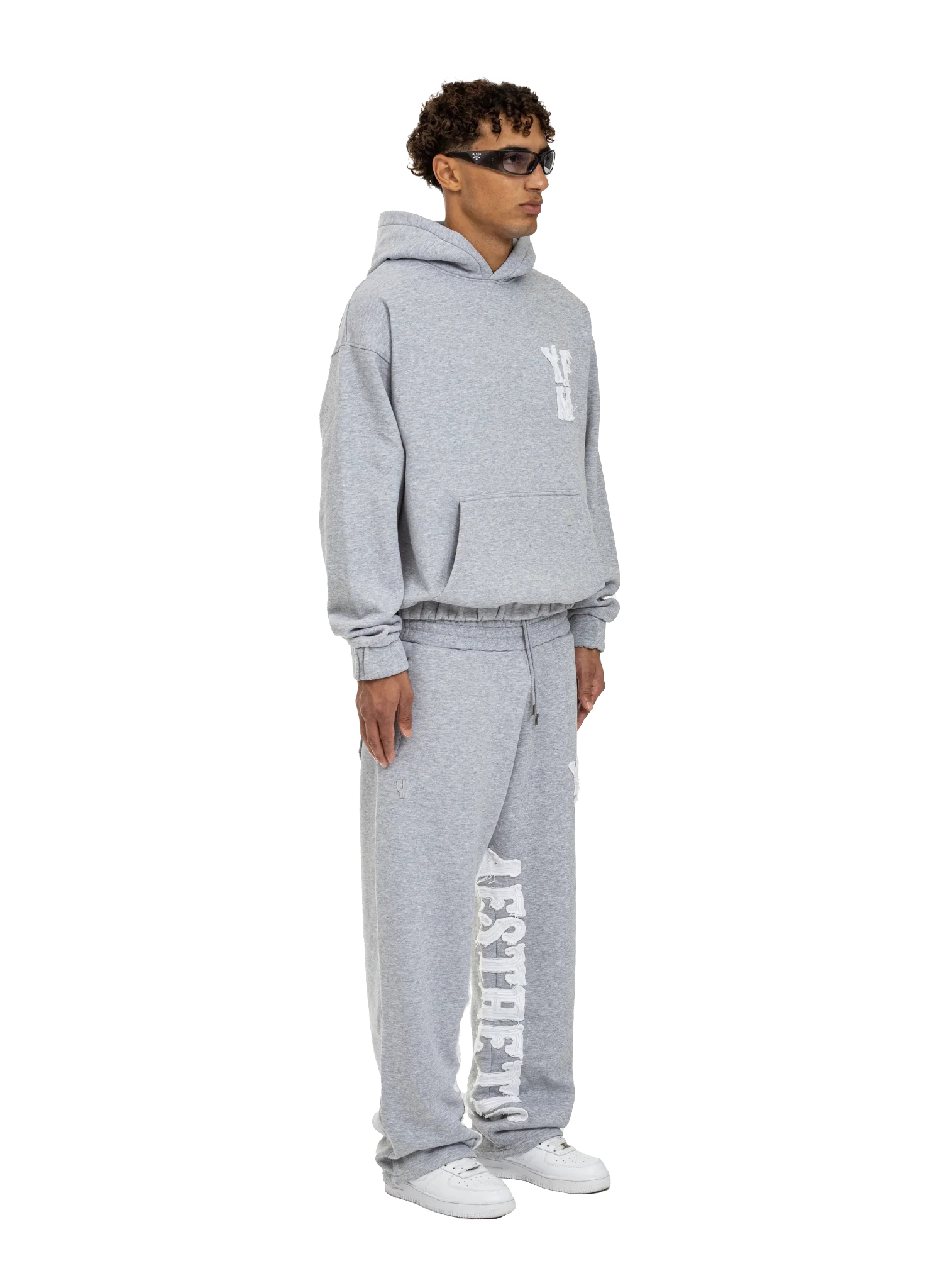 C/A PANTS GREY MELANGE