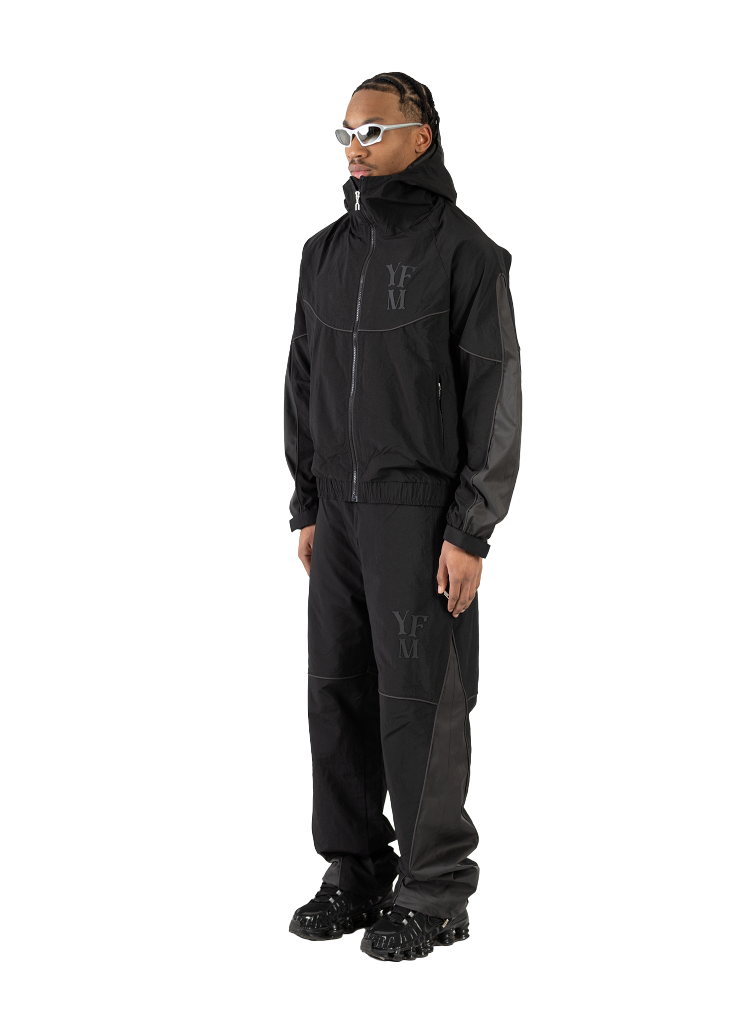 YFM NYLON PANTS BLACK