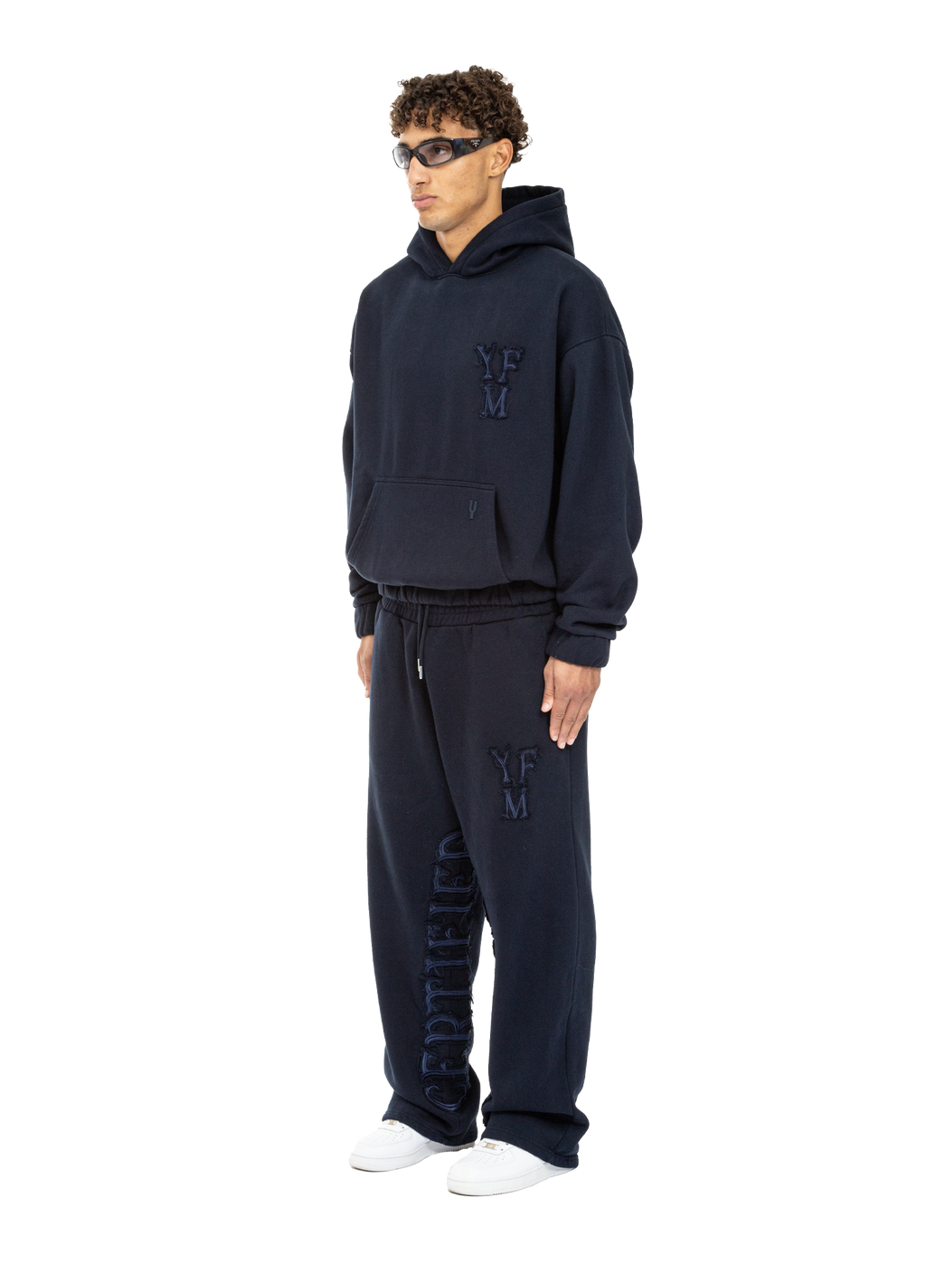 C/A HOODIE NAVY BLUE