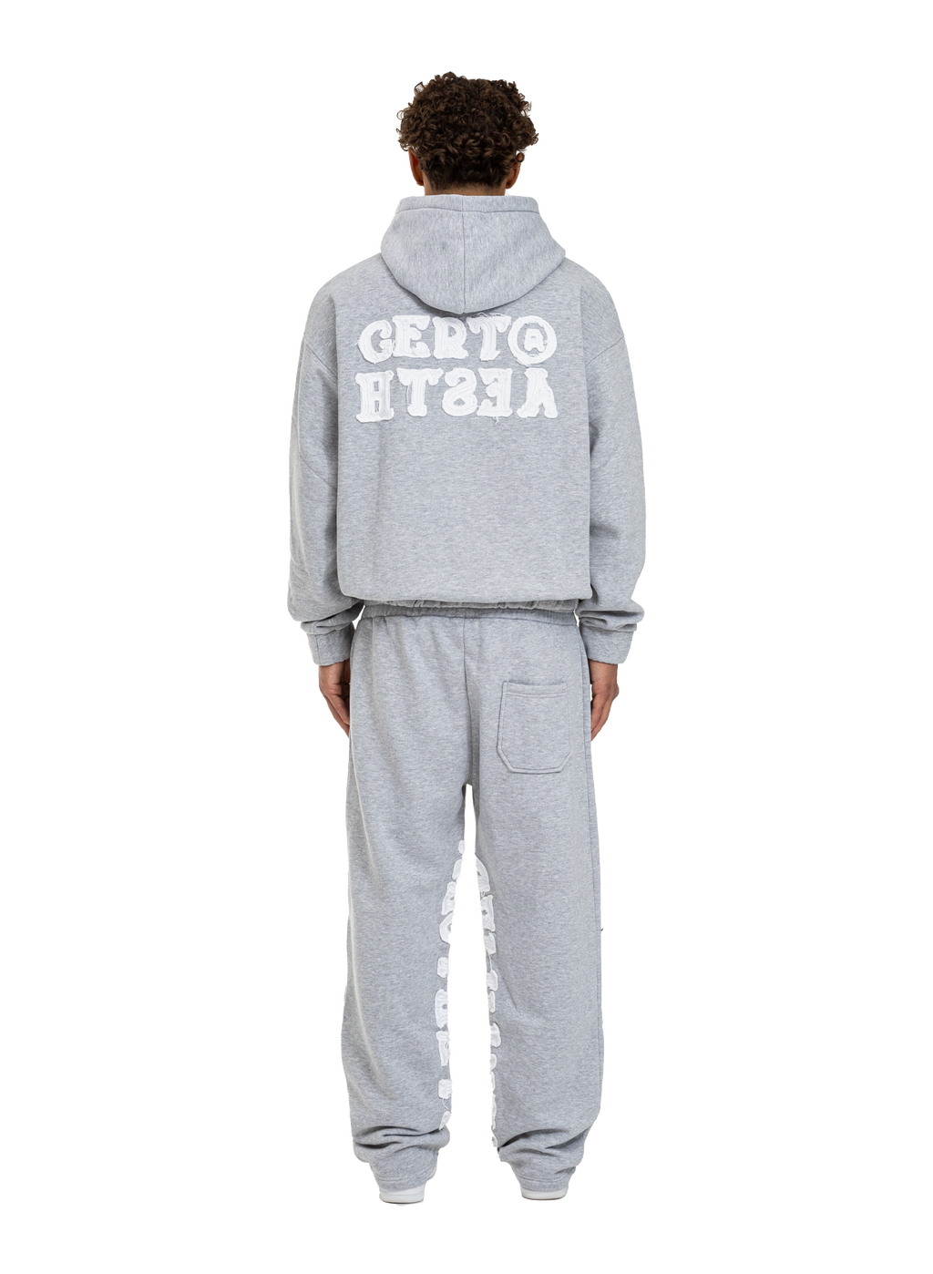 C/A HOODIE GREY MELANGE