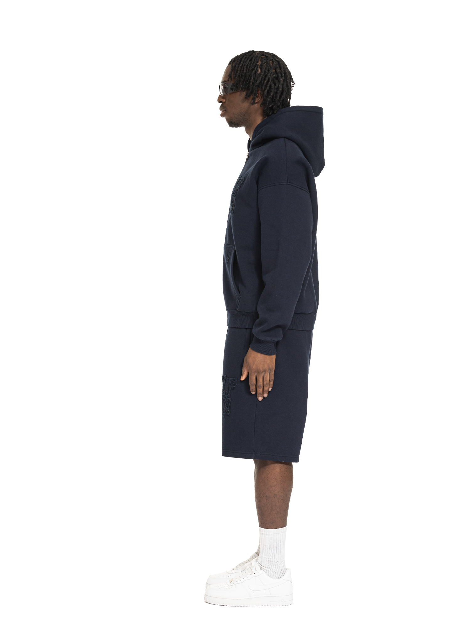 C/A ZIP-HOODIE NAVY BLUE