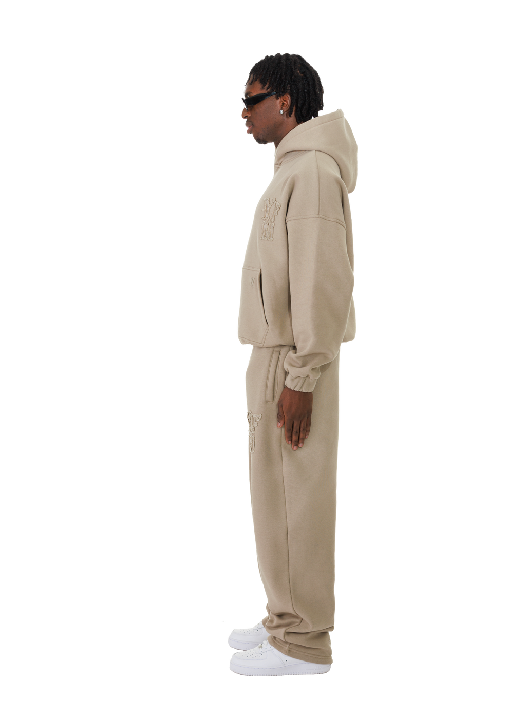 C/A HOODIE DARK BEIGE V2