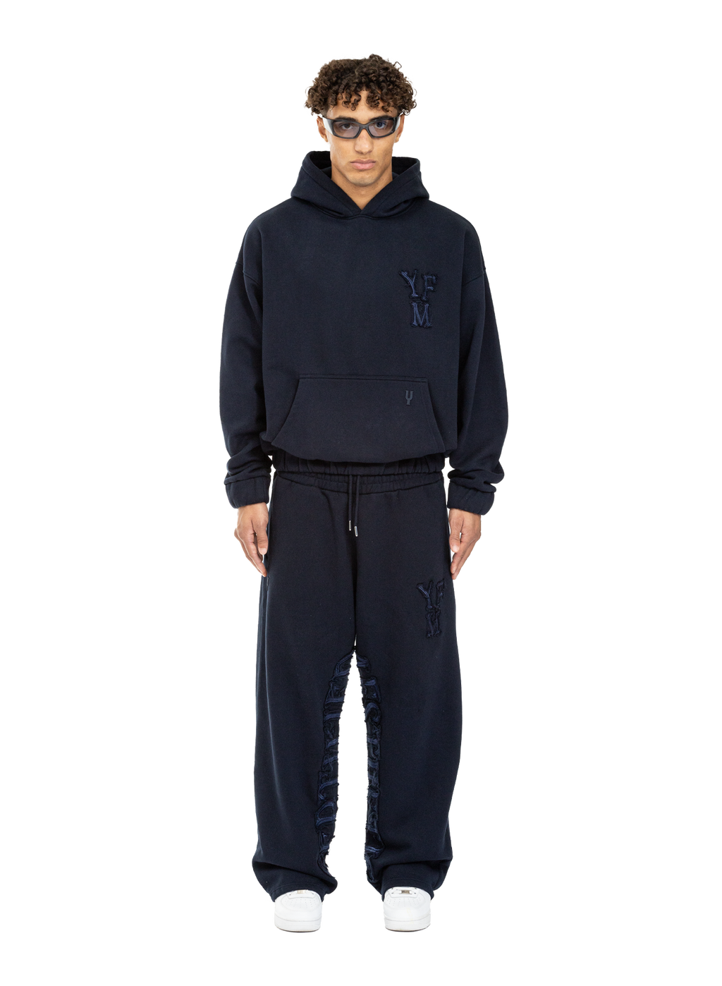 C/A HOODIE NAVY BLUE