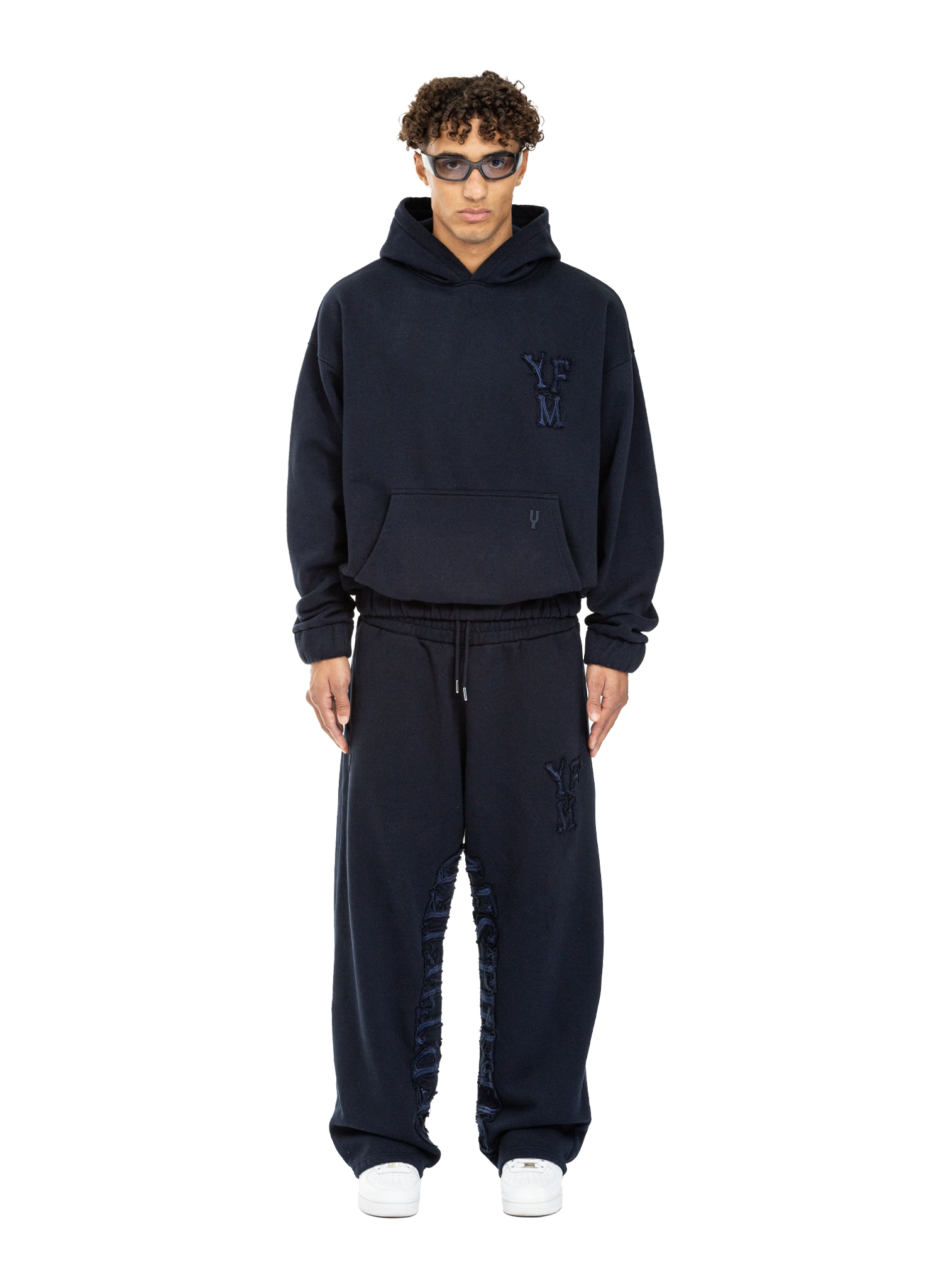C/A HOODIE NAVY BLUE