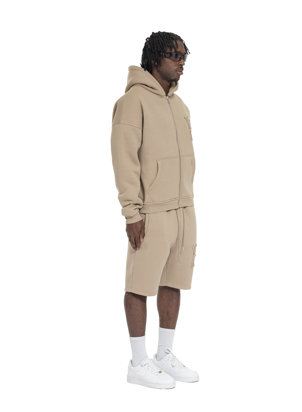 C/A ZIP-HOODIE DARK BEIGE