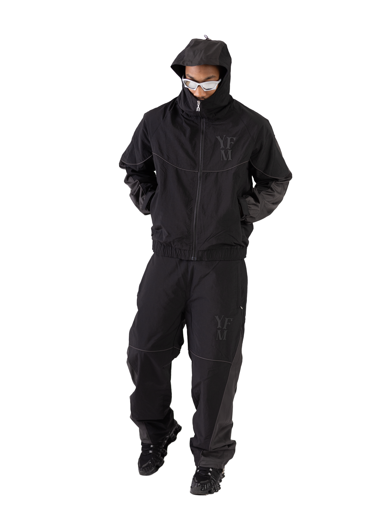 YFM NYLON JACKET BLACK