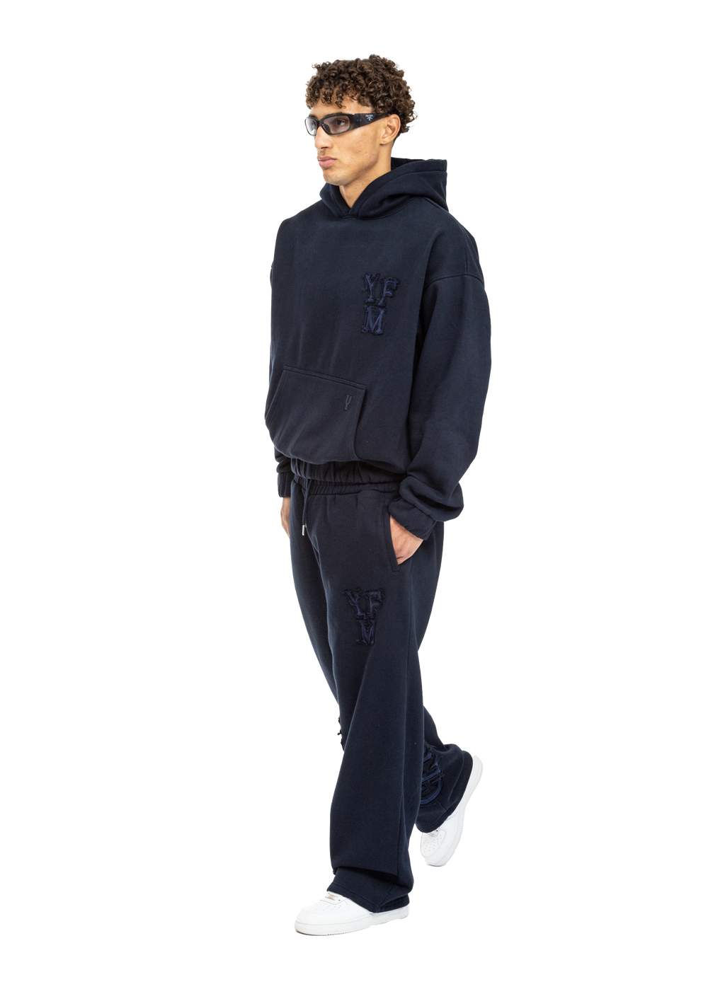 C/A HOODIE NAVY BLUE