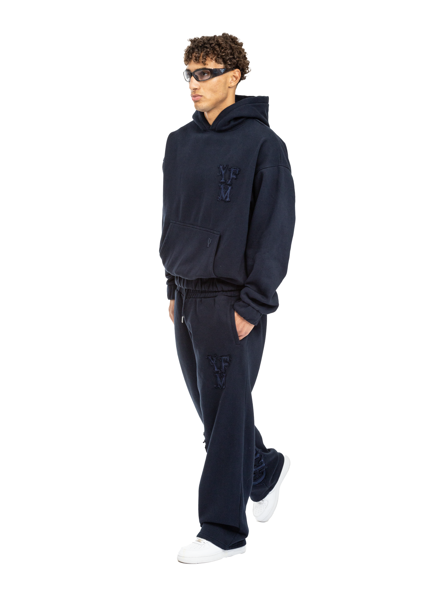 C/A HOODIE NAVY BLUE
